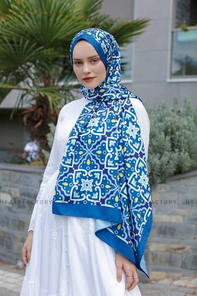 Hijab Twill Met Springpatroon - Sal Evi