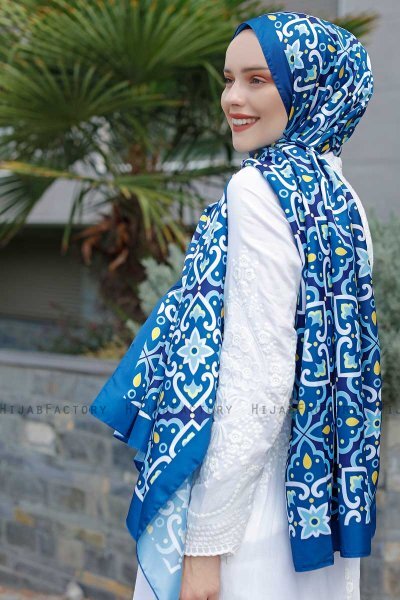 Hijab Twill Met Springpatroon - Sal Evi