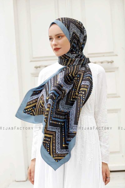 Hijab Twill Met Ethnicpatroon - Sal Evi