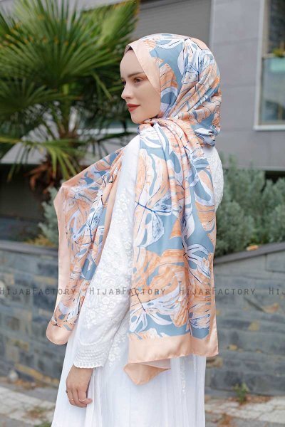 Hijab Twill Met Tropicpatroon - Sal Evi
