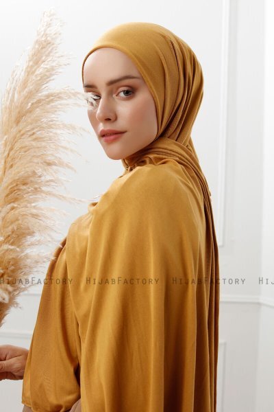 Sibel - Mosterd Jersey Hijab