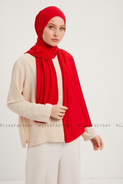 Sibel - Rood Jersey Hijab