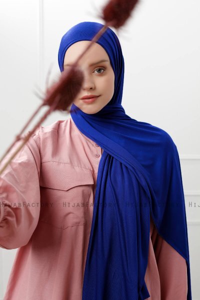 Sibel - Blauw Jersey Hijab