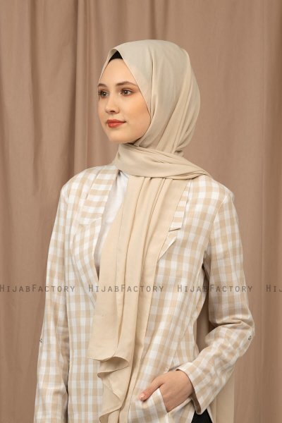 Yildiz - Latte Crepe Chiffon Hijab