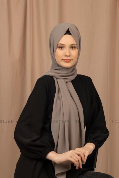 Yildiz - Donker Sand Crepe Chiffon Hijab