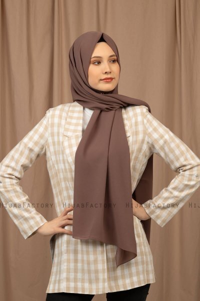 Yildiz - Caffè Mocha Crepe Chiffon Hijab