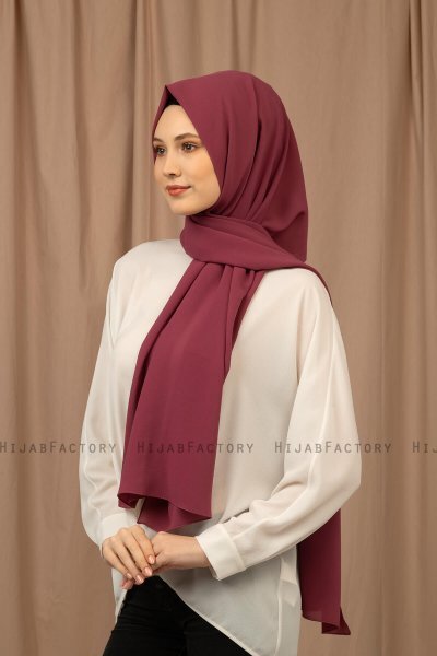 Yildiz - Pruim Crepe Chiffon Hijab