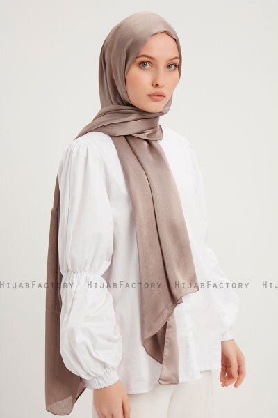 Berrak - Taupe Janjanli Hijab