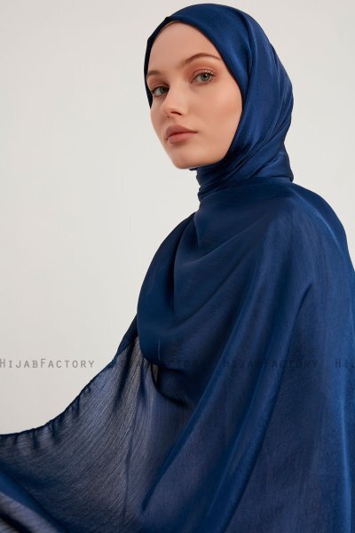 Berrak - Marineblauw Janjanli Hijab