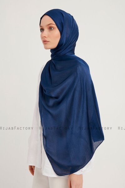 Berrak - Marineblauw Janjanli Hijab