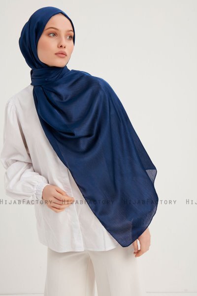 Berrak - Marineblauw Janjanli Hijab