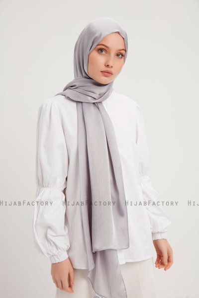 Berrak - Lichtgrijs Janjanli Hijab