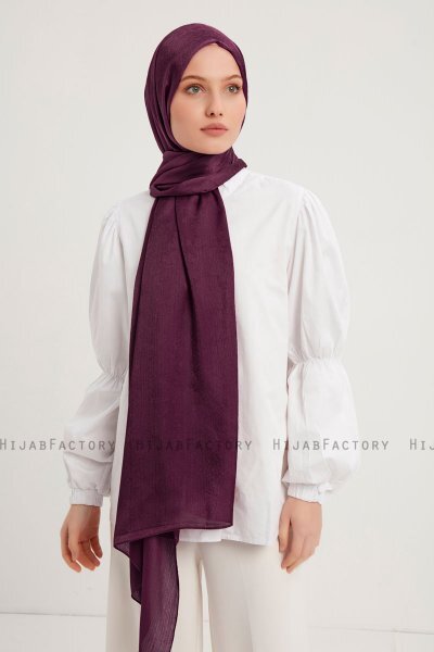 Berrak - Donkerpaars Janjanli Hijab