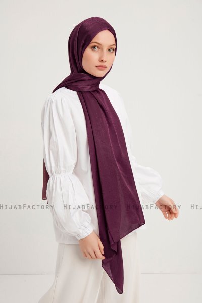 Berrak - Donkerpaars Janjanli Hijab