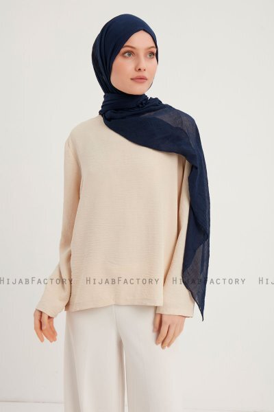 Afet - Marineblauw Comfort Hijab