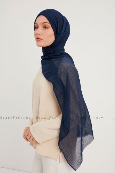 Afet - Marineblauw Comfort Hijab