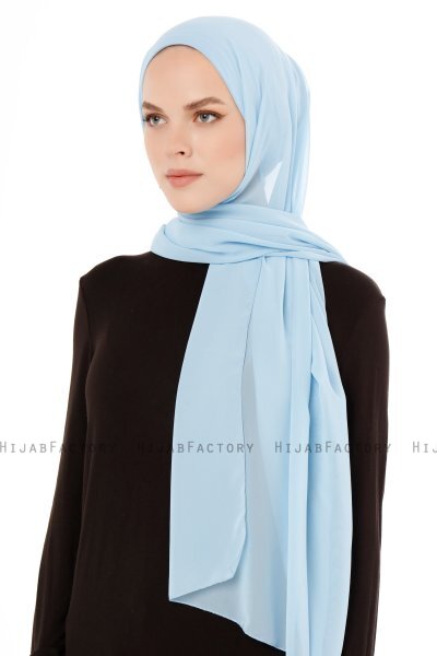 Derya - Lichtblauw Praktisch Chiffon Hijab