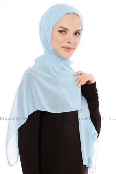 Derya - Lichtblauw Praktisch Chiffon Hijab