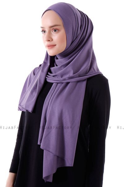 Hanfendy - Donkerpaars Praktisch One Piece Hijab