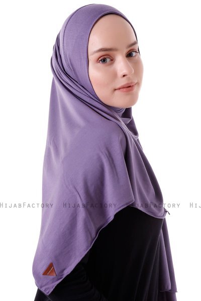 Hanfendy - Donkerpaars Praktisch One Piece Hijab