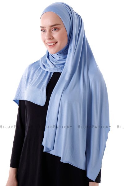 Hanfendy - Lichtblauw Praktisch One Piece Hijab