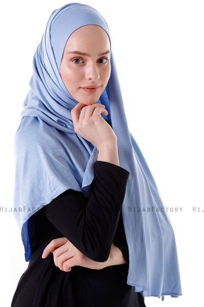 Hanfendy - Lichtblauw Praktisch One Piece Hijab