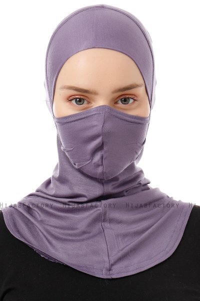 Damla - Purper Ninja Hijab Masker Onderkapje