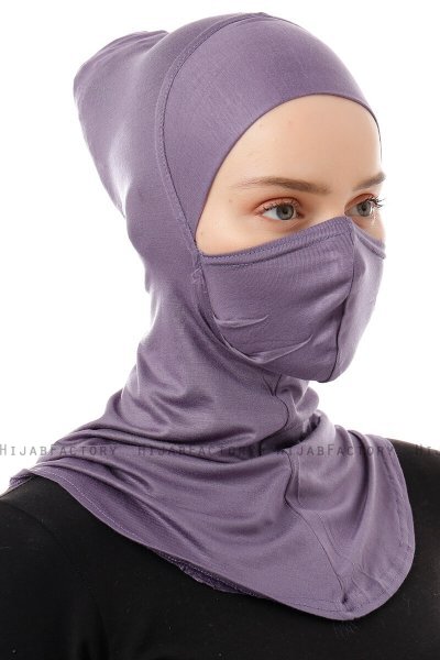 Damla - Purper Ninja Hijab Masker Onderkapje