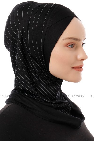 Babe Cross - Zwart & Lichtgrijs Al Amira One-Piece Hijab