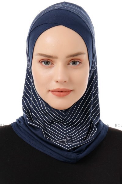 Babe Cross - Marineblauw Al Amira One-Piece Hijab