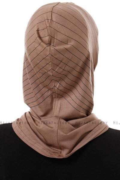 Babe Cross - Donker Taupe Al Amira One-Piece Hijab