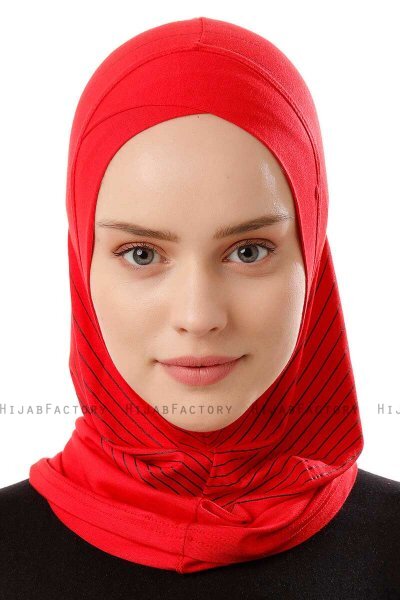 Babe Cross - Rood Al Amira One-Piece Hijab