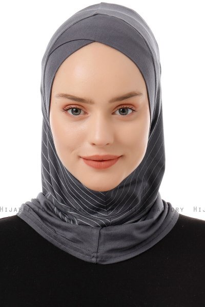 Babe Cross - Donker Grijs Al Amira One-Piece Hijab