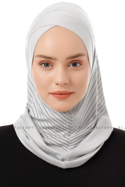 Babe Cross - Lichtgrijs Al Amira One-Piece Hijab