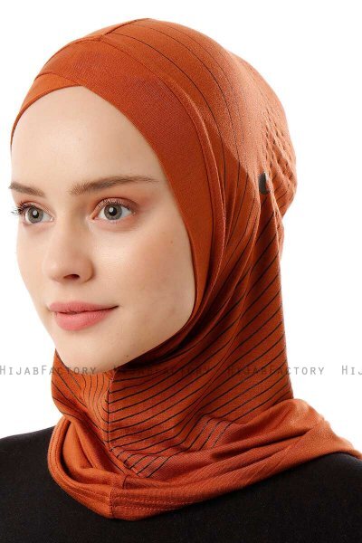Babe Cross - Baksteenrood Al Amira One-Piece Hijab