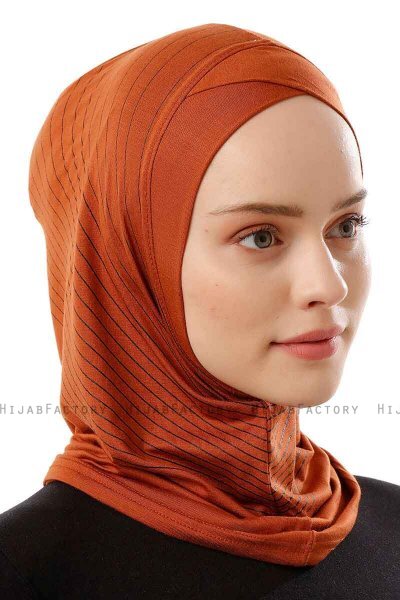 Babe Cross - Baksteenrood Al Amira One-Piece Hijab
