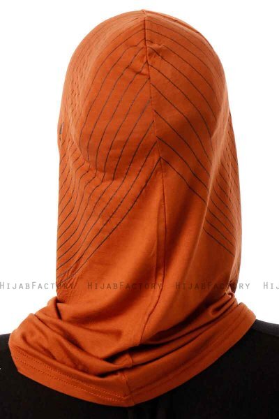 Babe Cross - Baksteenrood Al Amira One-Piece Hijab