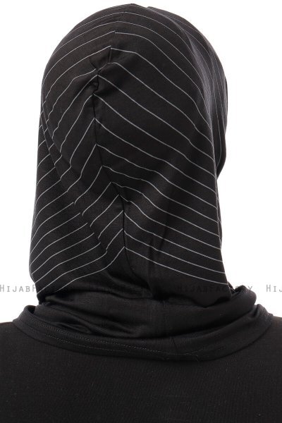 Babe Plain - Zwart & Lichtgrijs Al Amira One-Piece Hijab