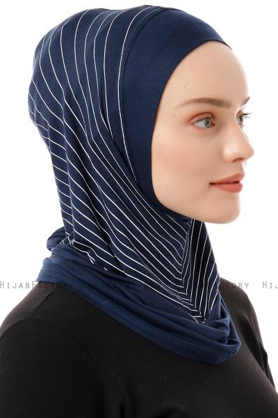 Babe Plain - Marineblauw Al Amira One-Piece Hijab