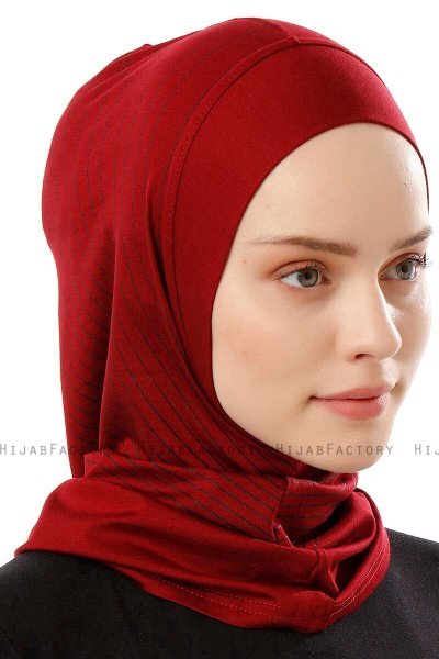 Babe Plain - Bordeaux Al Amira One-Piece Hijab