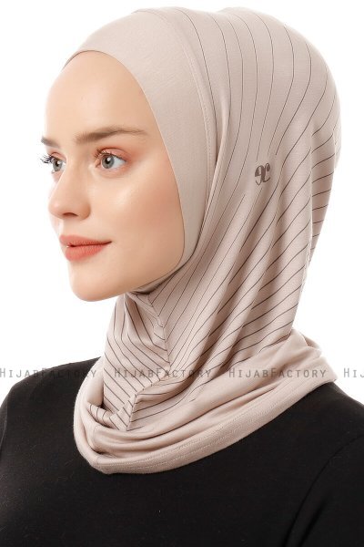 Babe Plain - Licht Taupe Al Amira One-Piece Hijab