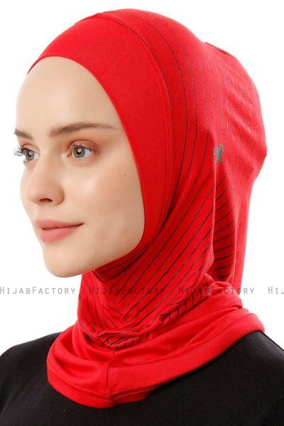 Babe Plain - Rood Al Amira One-Piece Hijab