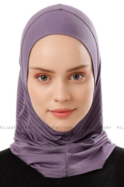 Babe Plain - Purper Al Amira One-Piece Hijab