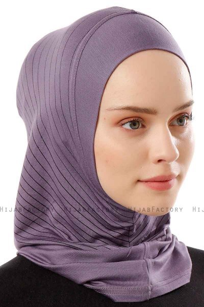 Babe Plain - Purper Al Amira One-Piece Hijab