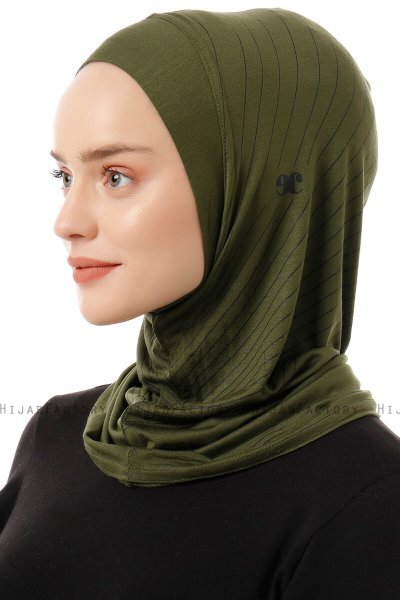 Babe Plain - Khaki Al Amira One-Piece Hijab