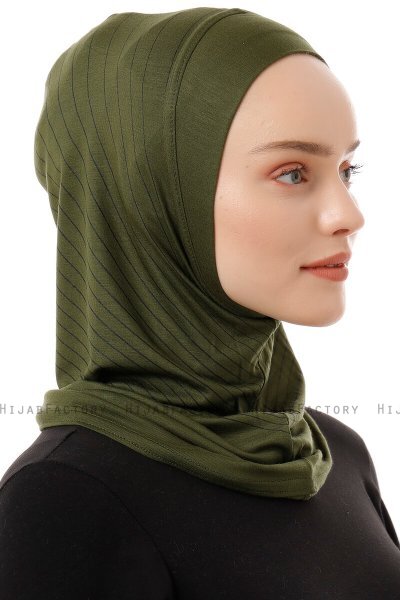 Babe Plain - Khaki Al Amira One-Piece Hijab