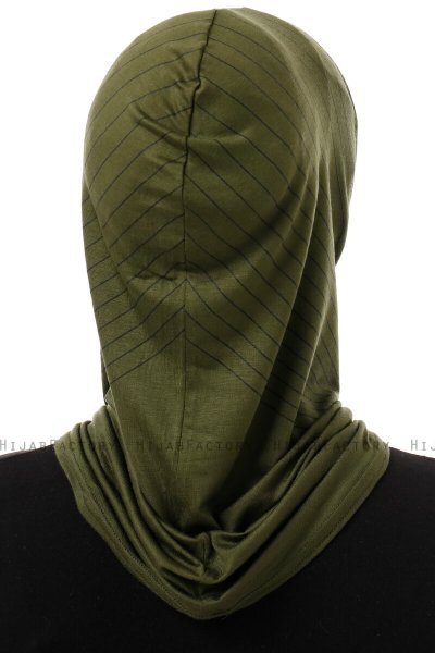 Babe Plain - Khaki Al Amira One-Piece Hijab