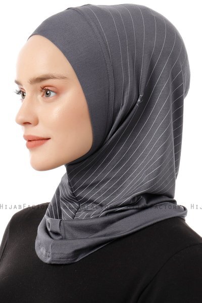 Babe Plain - Donker Grijs Al Amira One-Piece Hijab