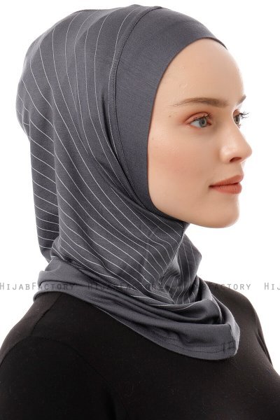 Babe Plain - Donker Grijs Al Amira One-Piece Hijab