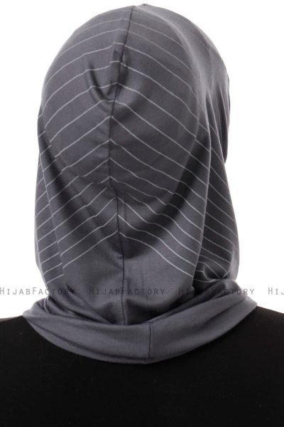 Babe Plain - Donker Grijs Al Amira One-Piece Hijab